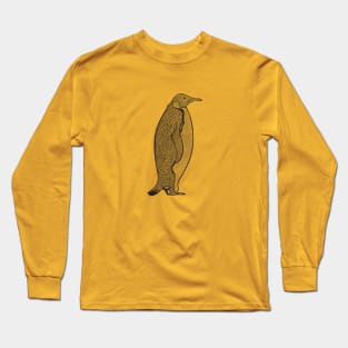 Emperor Penguin Drawing - detailed animal lovers design Long Sleeve T-Shirt